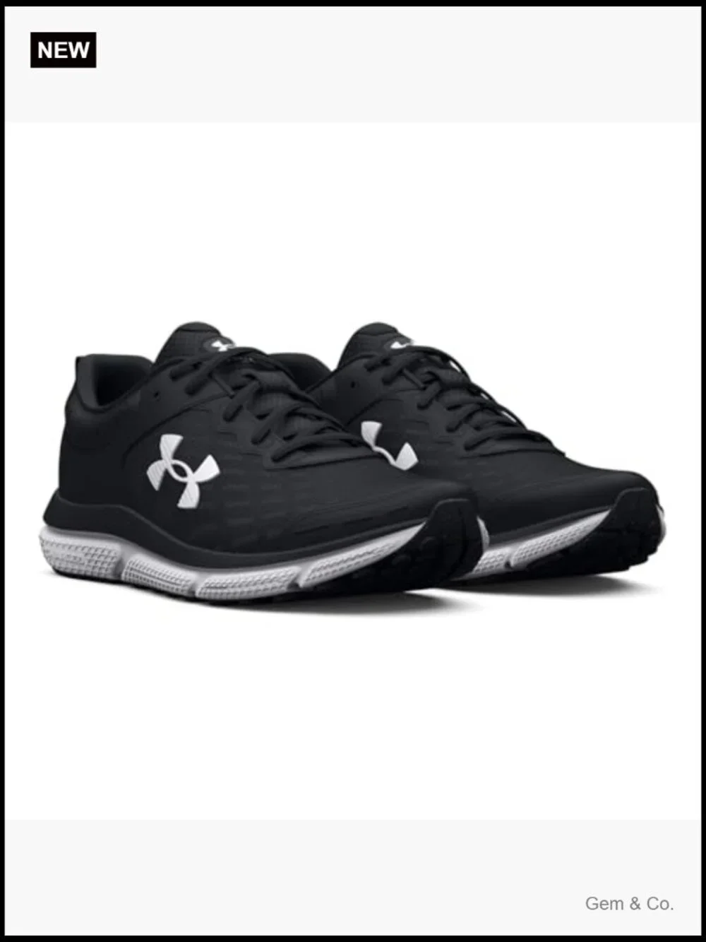 Running Shoes with Charged Cushioning, Lightweight Mesh, Rubber Outsole